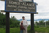 Homer Alaska, June 2006 : It is Sunday and Cathy and Caroline are here to catch salmon - I will take pictures. We briefly tour the Spit, before early bed, since we start very early tomorrow.