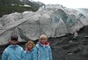 BillCath > Caroline, Sarah, and Elizabeth about 50' from Exit Glacier.