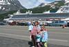 The view as we leave the train station in Whittier - the Diamond Princess awaits.